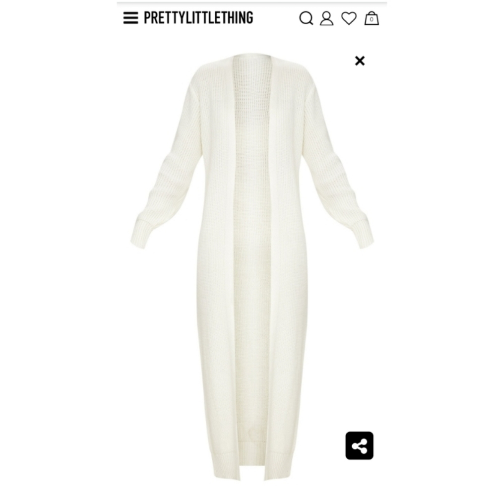 Cream Maxi Cardigan (NWT)